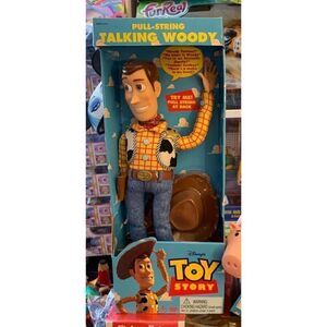 Thinkway Toys Original 1995/96 Toy Story Pull String Woody Still New in His Box